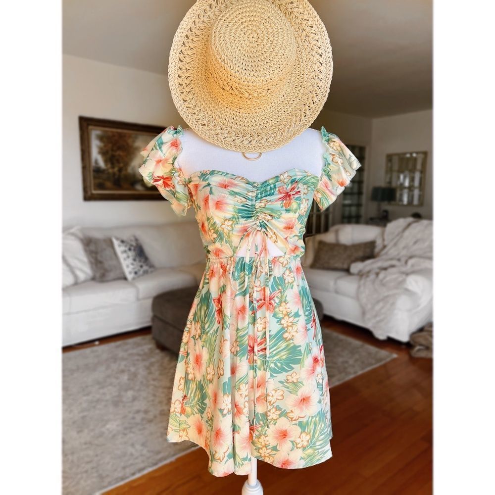 Area Stars Tropical Mini Dress 🍀EUC🍀 Size XS